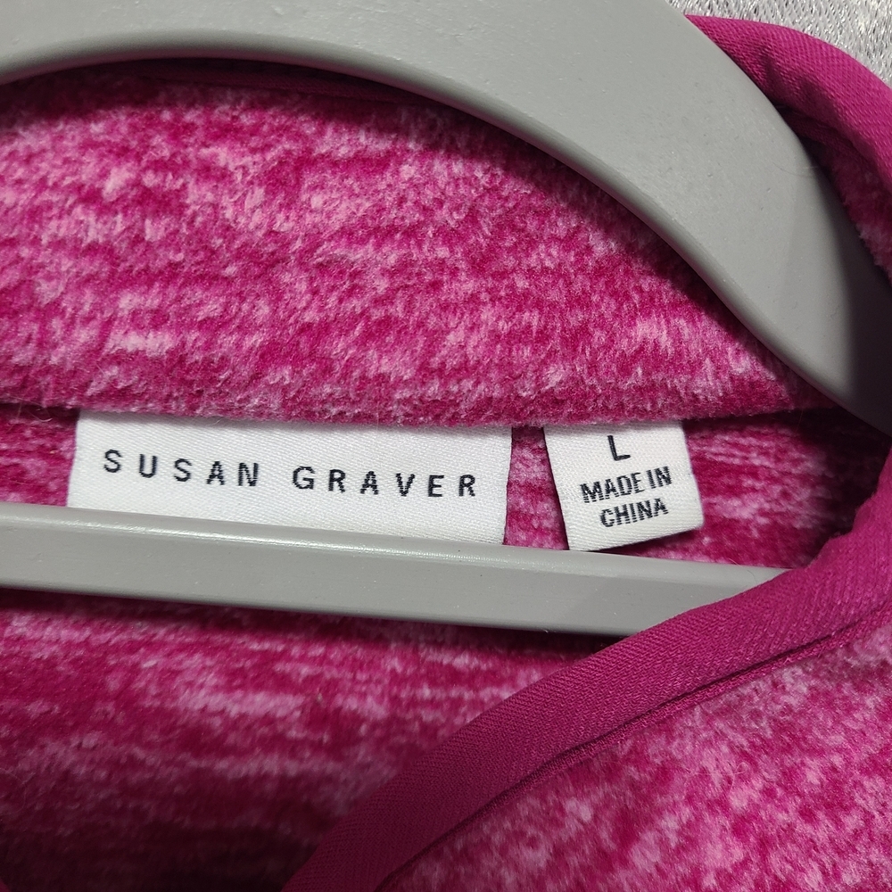 Susan Graver Fuchsia Zip-Up Vest - Picture 4 of 9